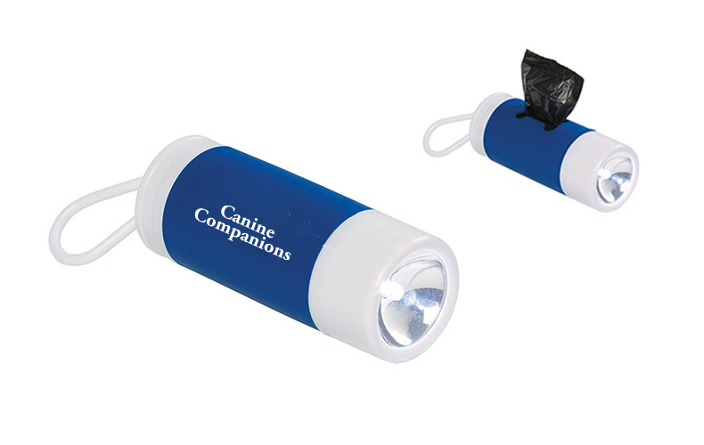 Dog Bag Dispenser With Flashlight